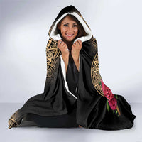 La Calavera Catrina Aztec Circle Hooded Blanket Dia de Muertos