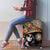 La Calavera Catrina Aztec Circle Luggage Cover Dia de Muertos - Wonder Print Shop