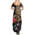 La Calavera Catrina Aztec Circle Summer Maxi Dress Dia de Muertos - Wonder Print Shop