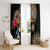 La Calavera Catrina Aztec Circle Window Curtain Dia de Muertos - Wonder Print Shop