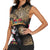 La Calavera Catrina Aztec Circle Women Sleeveless Polo Shirt Dia de Muertos - Wonder Print Shop