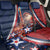 France Christmas Back Car Seat Cover Joyeux Noel Santa Claus Eiffel Tower - Wonder Print Shop