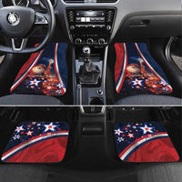 France Christmas Car Mats Joyeux Noel Santa Claus Eiffel Tower - Wonder Print Shop