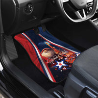 France Christmas Car Mats Joyeux Noel Santa Claus Eiffel Tower - Wonder Print Shop