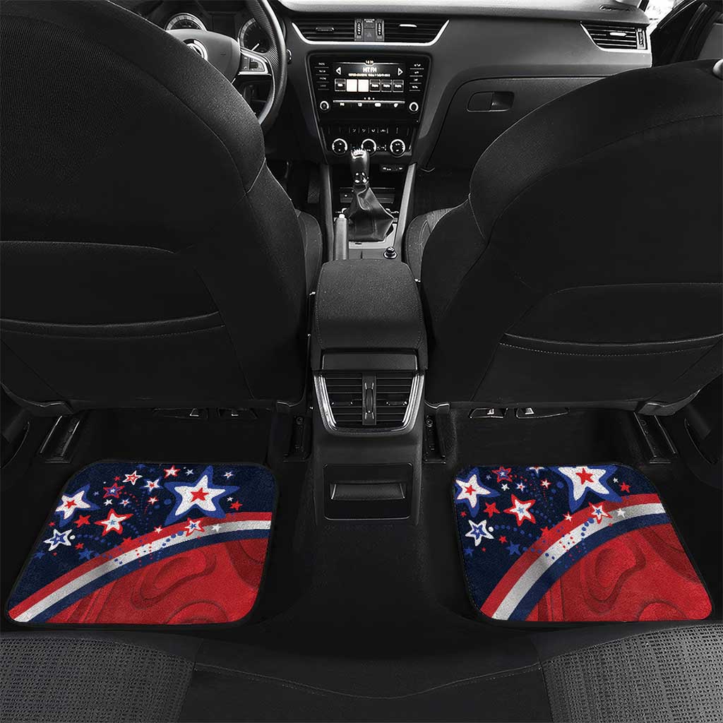 France Christmas Car Mats Joyeux Noel Santa Claus Eiffel Tower - Wonder Print Shop