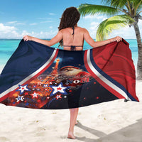 France Christmas Sarong Joyeux Noel Santa Claus Eiffel Tower - Wonder Print Shop