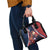 France Christmas Shoulder Handbag Joyeux Noel Santa Claus Eiffel Tower