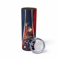 France Christmas Skinny Tumbler Joyeux Noel Santa Claus Eiffel Tower - Wonder Print Shop