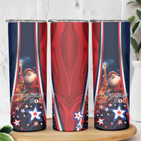 France Christmas Skinny Tumbler Joyeux Noel Santa Claus Eiffel Tower - Wonder Print Shop