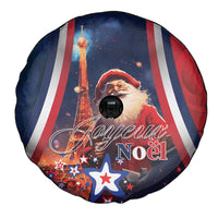 France Christmas Spare Tire Cover Joyeux Noel Santa Claus Eiffel Tower - Wonder Print Shop