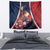 France Christmas Tapestry Joyeux Noel Santa Claus Eiffel Tower - Wonder Print Shop