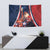 France Christmas Tapestry Joyeux Noel Santa Claus Eiffel Tower - Wonder Print Shop