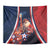 France Christmas Tapestry Joyeux Noel Santa Claus Eiffel Tower - Wonder Print Shop