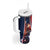 France Christmas Tumbler With Handle Joyeux Noel Santa Claus Eiffel Tower - Wonder Print Shop