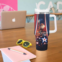 France Christmas Tumbler With Handle Joyeux Noel Santa Claus Eiffel Tower - Wonder Print Shop