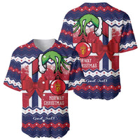 Norway Christmas Baseball Jersey God Jul! Coquette Bow - Wonder Print Shop