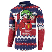 Norway Christmas Button Sweatshirt God Jul! Coquette Bow - Wonder Print Shop