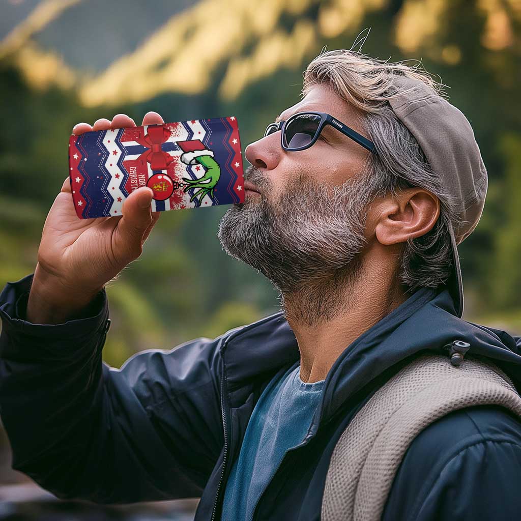 Norway Christmas 4 in 1 Can Cooler Tumbler God Jul! Coquette Bow - Wonder Print Shop