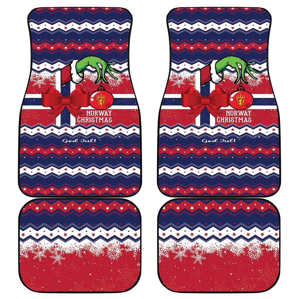 Norway Christmas Car Mats God Jul! Coquette Bow - Wonder Print Shop