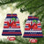Norway Christmas Ceramic Ornament God Jul! Coquette Bow - Wonder Print Shop