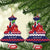 Norway Christmas Ceramic Ornament God Jul! Coquette Bow - Wonder Print Shop