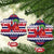Norway Christmas Ceramic Ornament God Jul! Coquette Bow - Wonder Print Shop