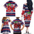Norway Christmas Family Matching Off The Shoulder Long Sleeve Dress and Hawaiian Shirt God Jul! Coquette Bow - Wonder Print Shop