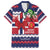 Norway Christmas Family Matching Off The Shoulder Long Sleeve Dress and Hawaiian Shirt God Jul! Coquette Bow - Wonder Print Shop