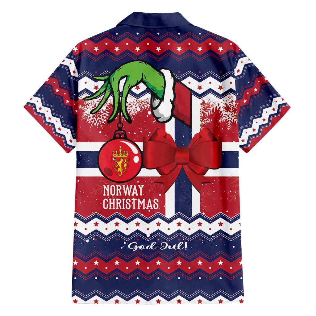 Norway Christmas Family Matching Tank Maxi Dress and Hawaiian Shirt God Jul! Coquette Bow - Wonder Print Shop