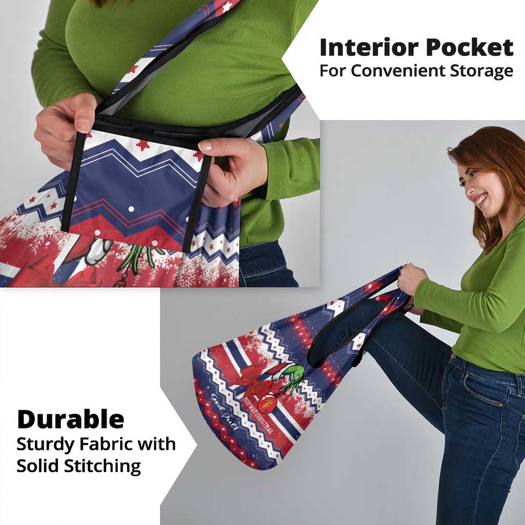 Norway Christmas Grocery Bag God Jul! Coquette Bow