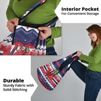 Norway Christmas Grocery Bag God Jul! Coquette Bow