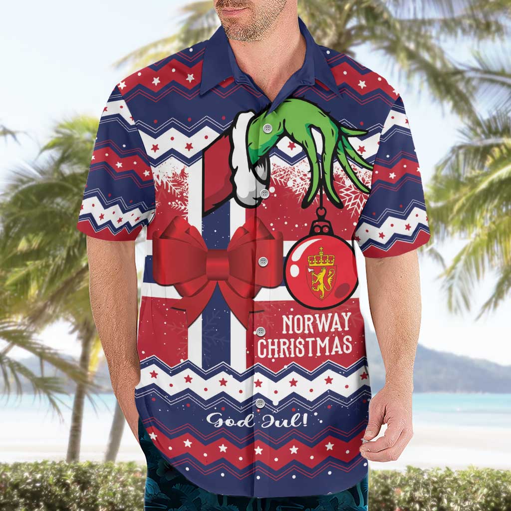 Norway Christmas Hawaiian Shirt God Jul! Coquette Bow - Wonder Print Shop