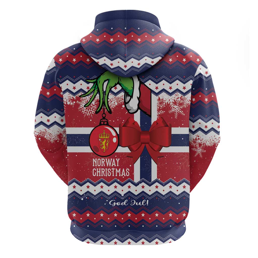 Norway Christmas Hoodie God Jul! Coquette Bow - Wonder Print Shop