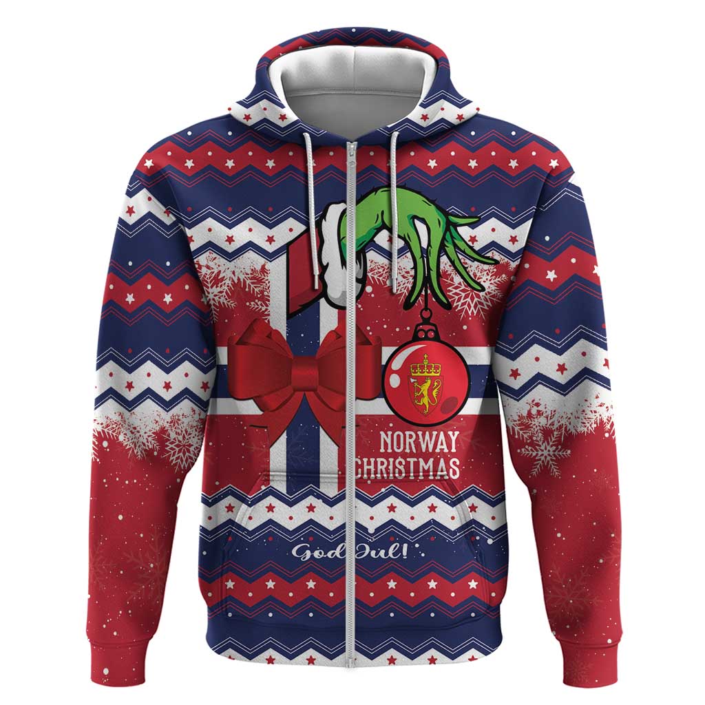 Norway Christmas Hoodie God Jul! Coquette Bow - Wonder Print Shop