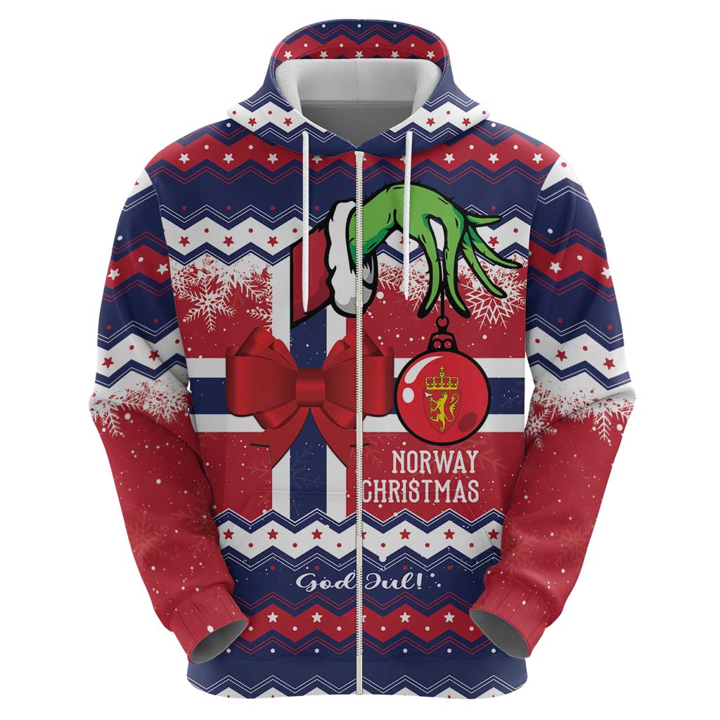 Norway Christmas Hoodie God Jul! Coquette Bow - Wonder Print Shop