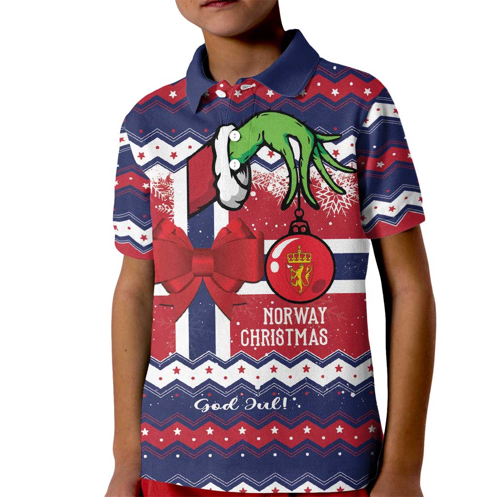 Norway Christmas Kid Polo Shirt God Jul! Coquette Bow - Wonder Print Shop