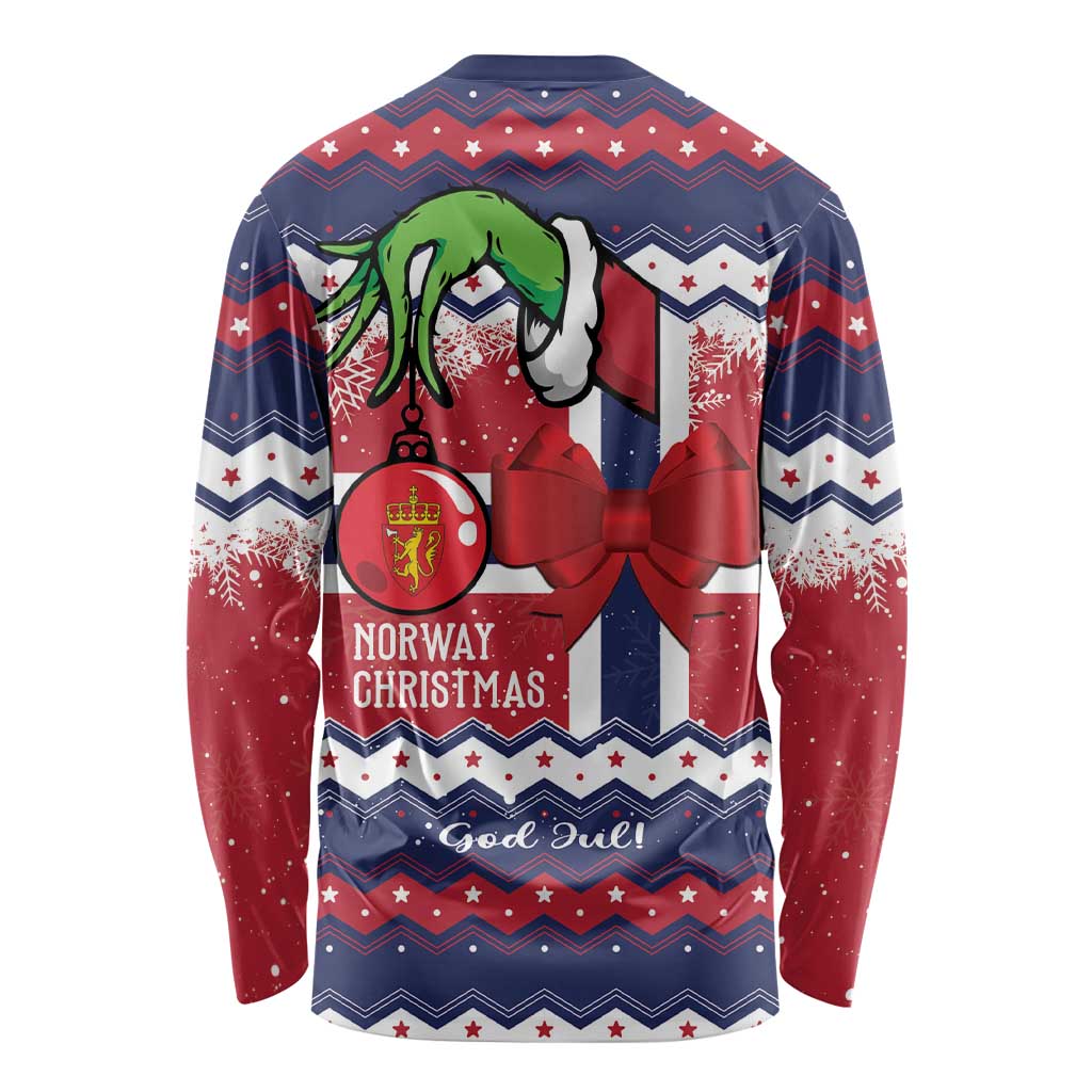 Norway Christmas Long Sleeve Shirt God Jul! Coquette Bow - Wonder Print Shop