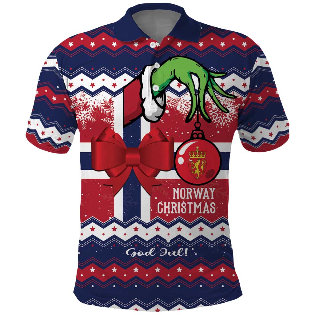 Norway Christmas Polo Shirt God Jul! Coquette Bow - Wonder Print Shop