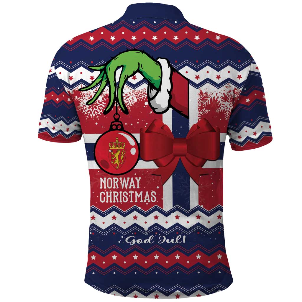 Norway Christmas Polo Shirt God Jul! Coquette Bow - Wonder Print Shop