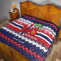 Norway Christmas Quilt God Jul! Coquette Bow - Wonder Print Shop