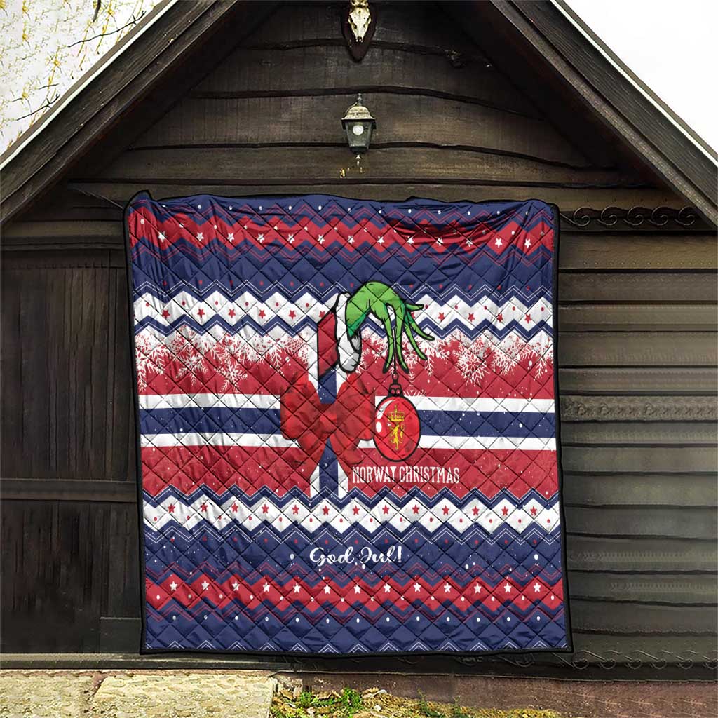 Norway Christmas Quilt God Jul! Coquette Bow - Wonder Print Shop