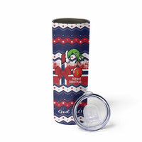 Norway Christmas Skinny Tumbler God Jul! Coquette Bow - Wonder Print Shop