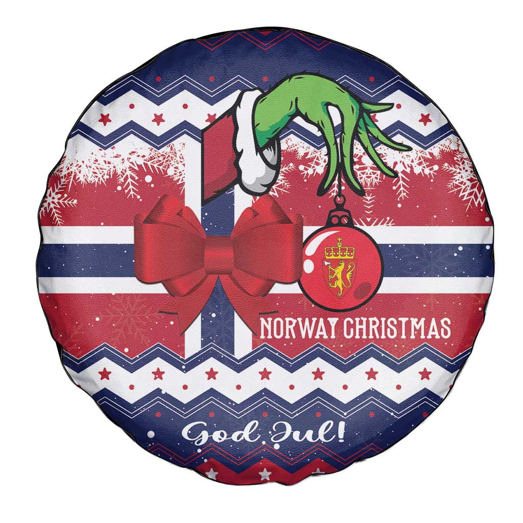 Norway Christmas Spare Tire Cover God Jul! Coquette Bow - Wonder Print Shop