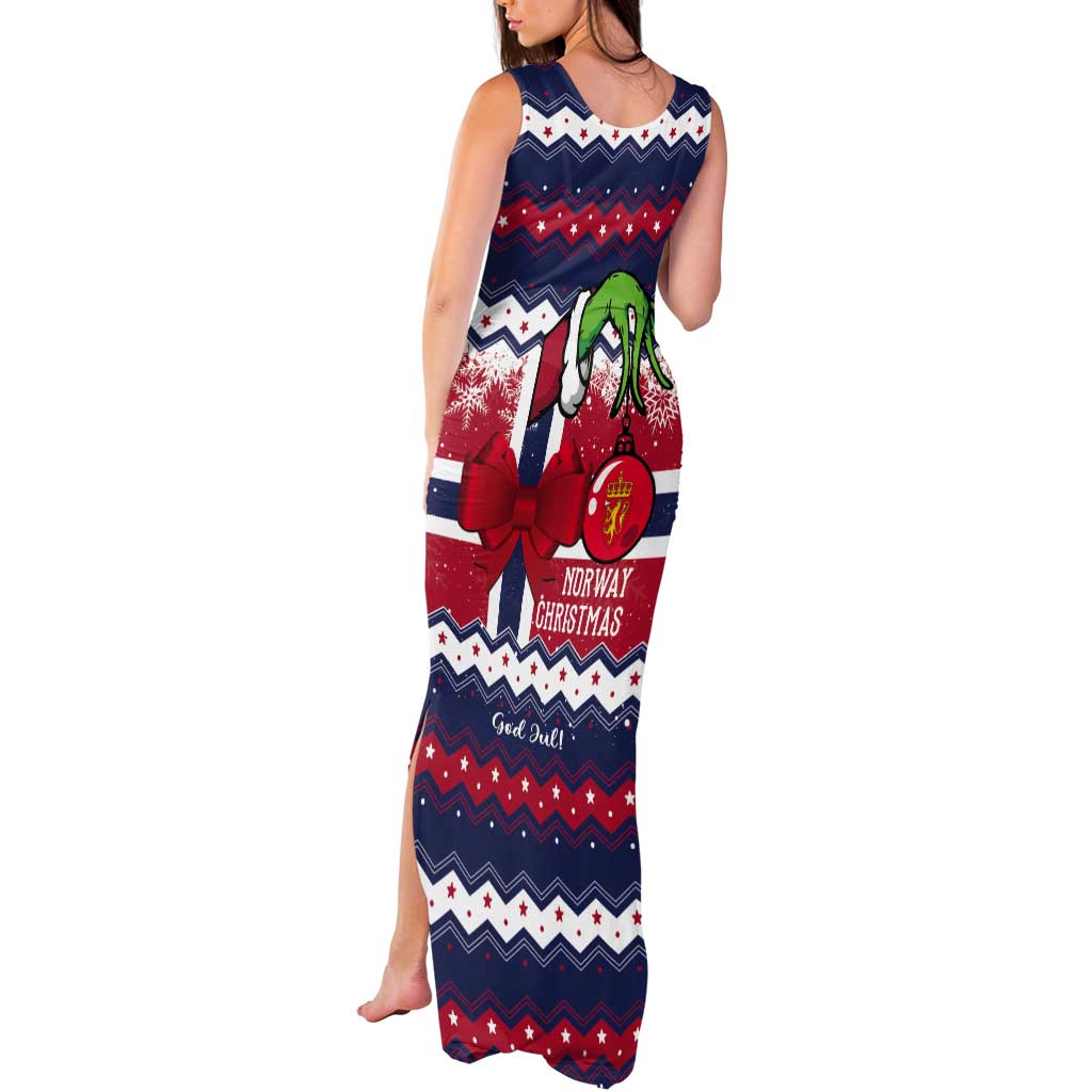 Norway Christmas Tank Maxi Dress God Jul! Coquette Bow - Wonder Print Shop