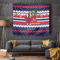 Norway Christmas Tapestry God Jul! Coquette Bow - Wonder Print Shop