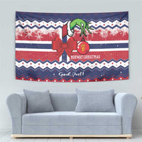 Norway Christmas Tapestry God Jul! Coquette Bow - Wonder Print Shop