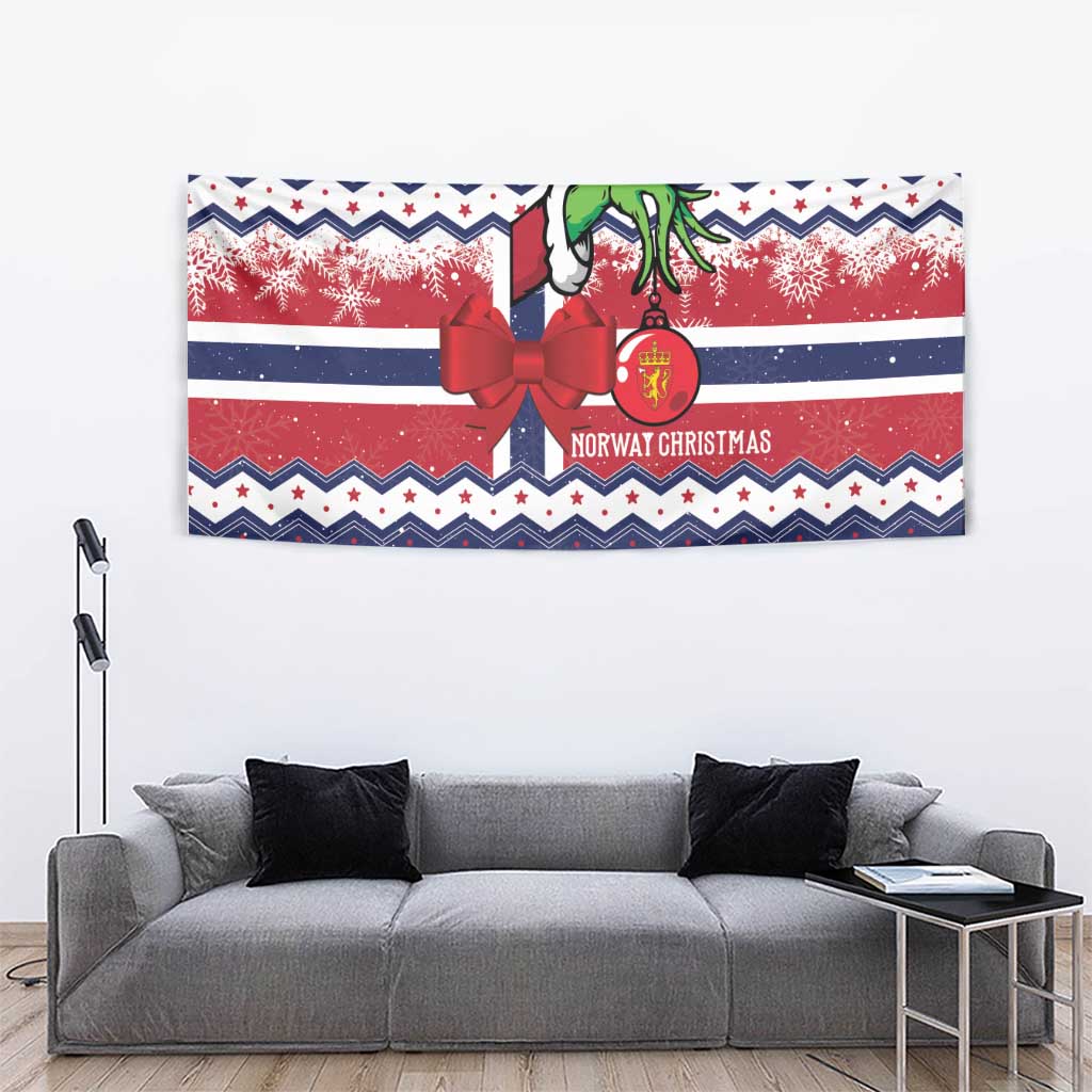 Norway Christmas Tapestry God Jul! Coquette Bow - Wonder Print Shop