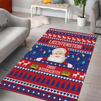 Liechtenstein Christmas Area Rug Frohe Weihnachten Der Weihnachtsmann - Wonder Print Shop