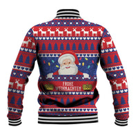 Liechtenstein Christmas Baseball Jacket Frohe Weihnachten Der Weihnachtsmann - Wonder Print Shop