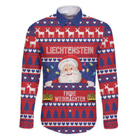 Liechtenstein Christmas Family Matching Summer Maxi Dress and Hawaiian Shirt Frohe Weihnachten Der Weihnachtsmann - Wonder Print Shop